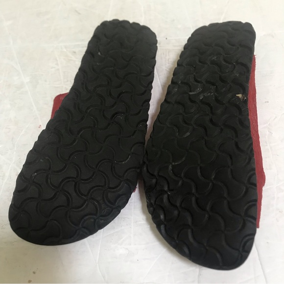 Birkenstock Papillio 3 Trap Buckle Suede Cork Eva Soles Red Sandals Slides Flats - Picture 6 of 16